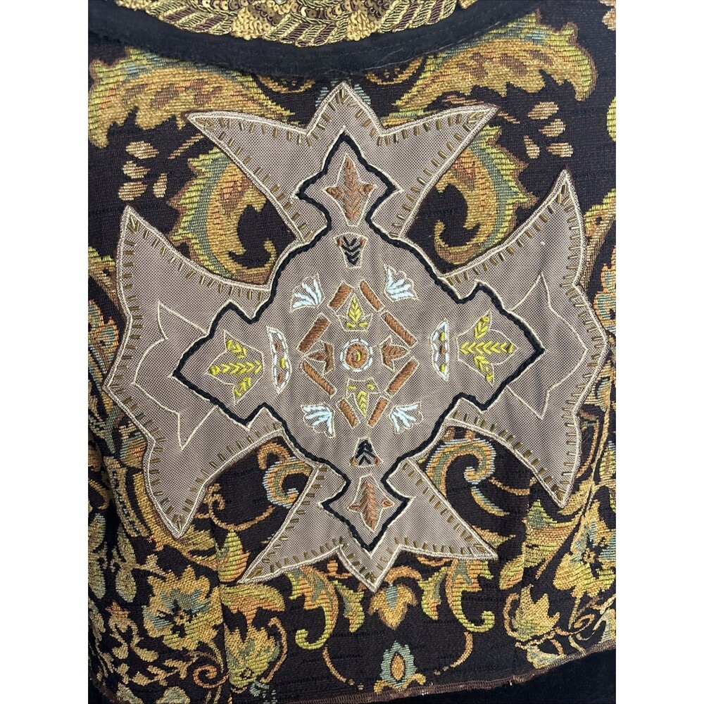 Anthropologie Basil & Maude Long Gypsy Boho Duster Size Small EUC - Picture 4 of 9